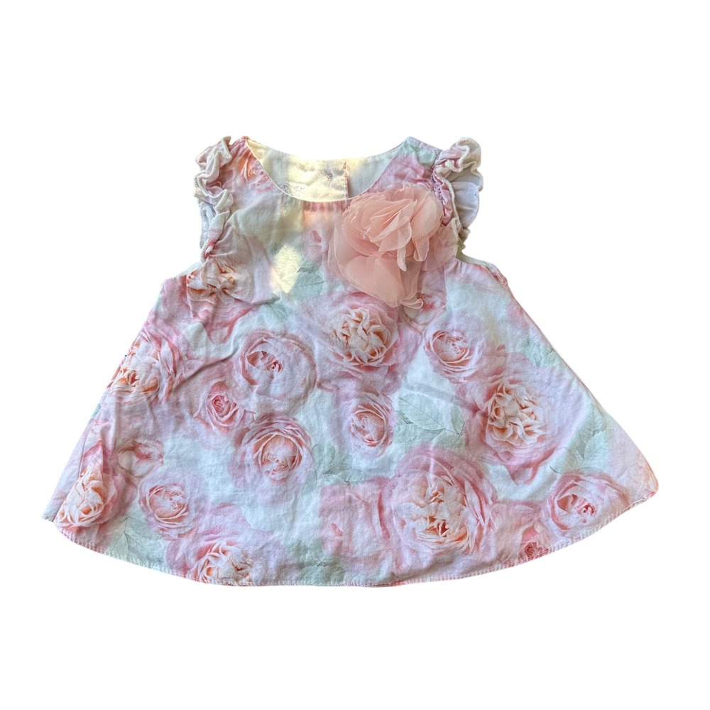 Special Occasion by Marmellata Baby Girl Pink Rose Floral Dress 3-6 Months